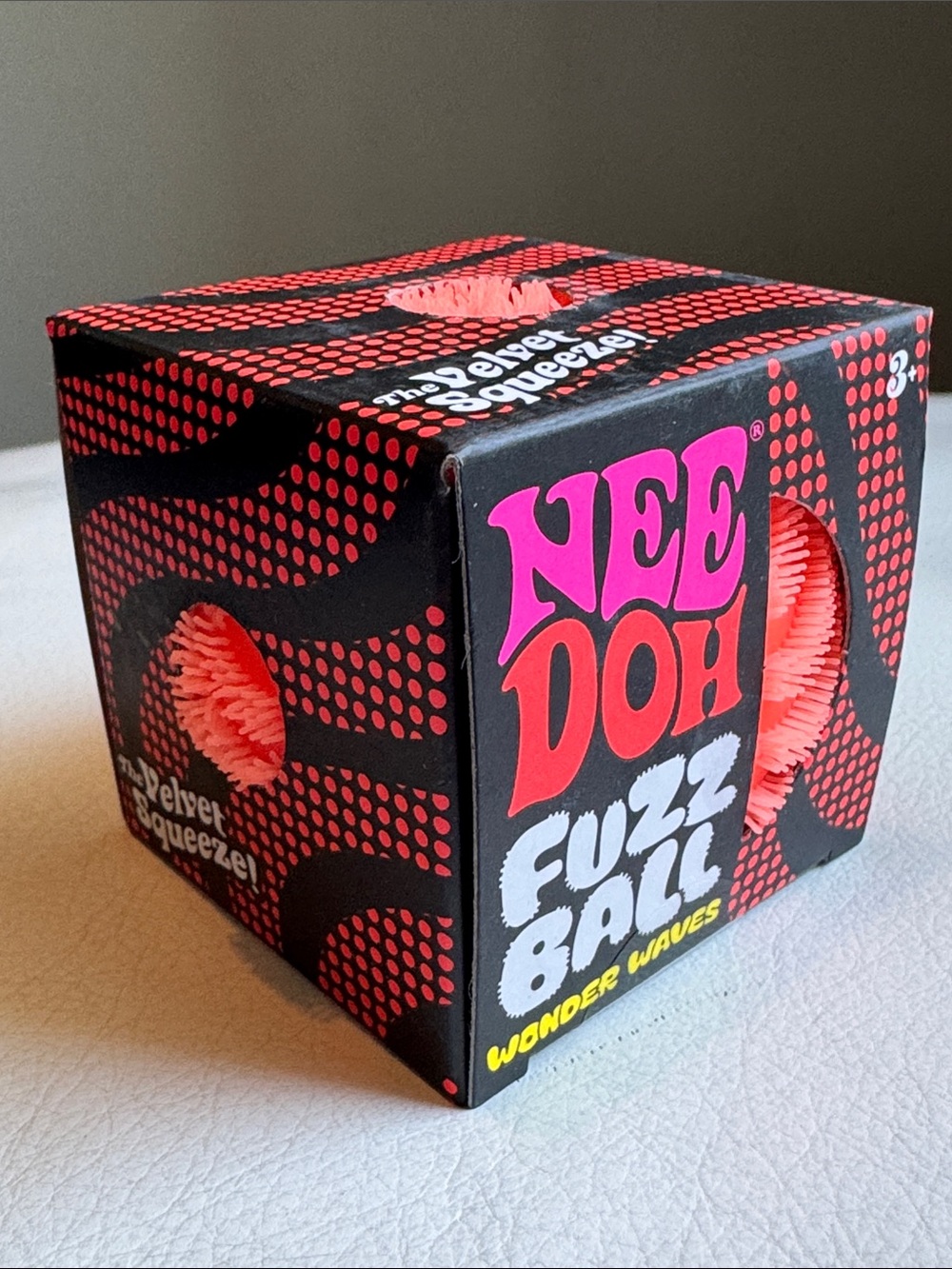 SHIPS TODAY! NeeDoh Fuzz Ball Orange Squishy Squeeze Fidget TikTok Viral Toy NEW